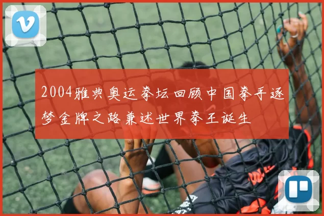 2004雅典奥运拳坛回顾中国拳手逐梦金牌之路兼述世界拳王诞生